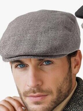 GAP,SizeM/L,Men's Gray Textured Flat Cap